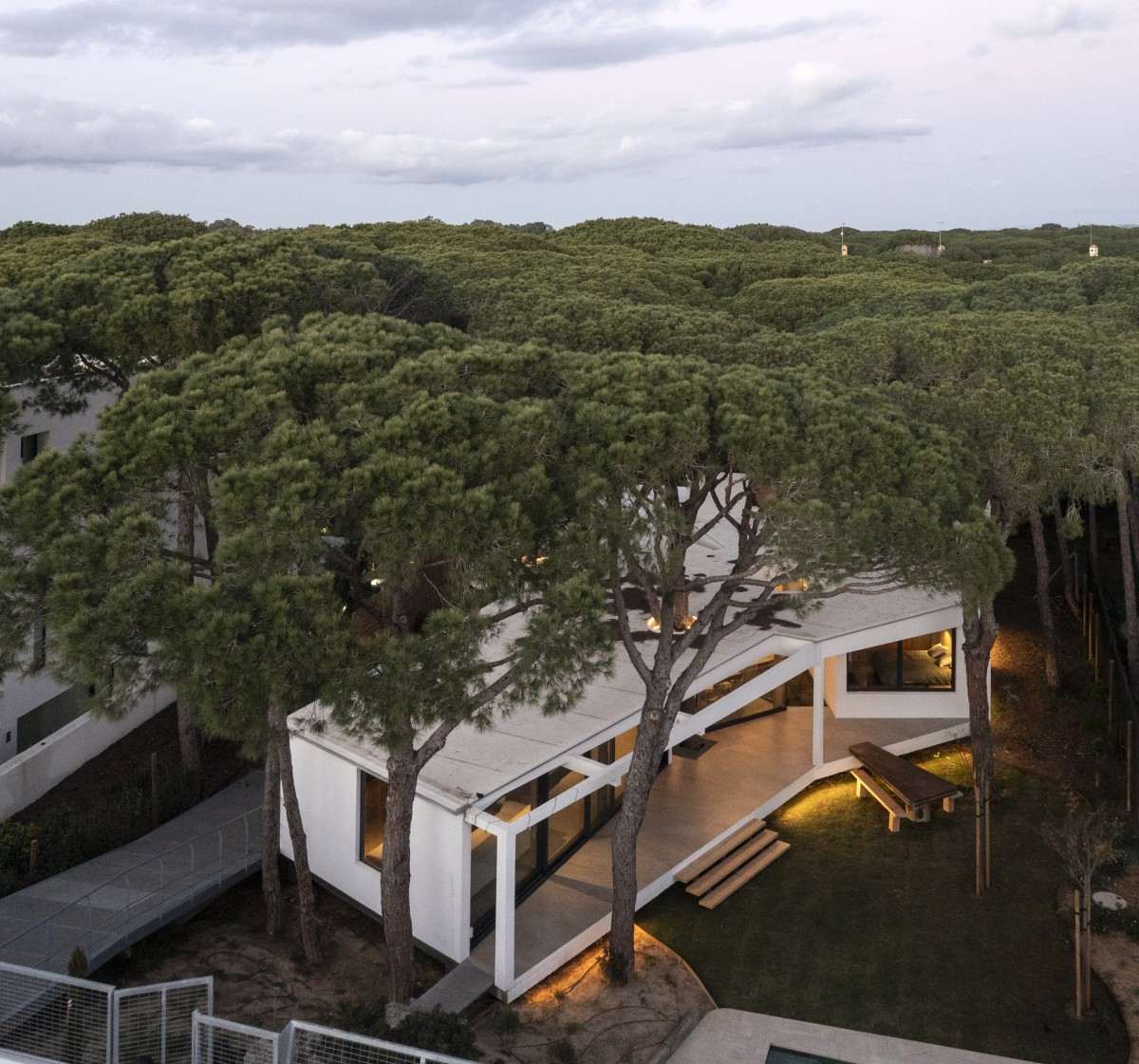 Pinola Casa Pinola Chiclana CLT Casa Pinola arquitectura Chiclana Pinola House interior madera Vivienda Pinola Cádiz arquitectura Casa bioclimática